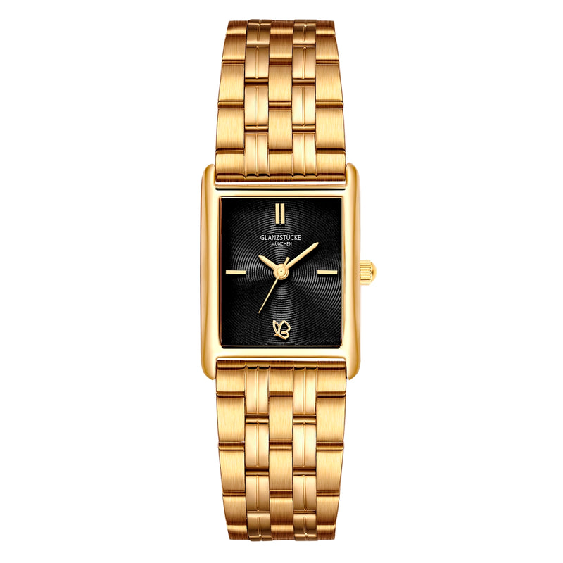 Damen Quarzuhr gelbgold Edelstahl gelbgold