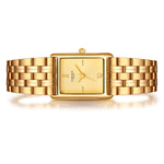 Damen Quarzuhr gelbgold Edelstahl gelbgold