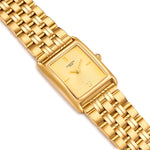 Damen Quarzuhr gelbgold Edelstahl gelbgold