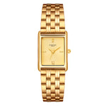 Damen Quarzuhr gelbgold Edelstahl gelbgold