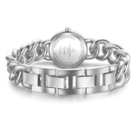 Damen Quarzuhr silber Edelstahl silber
