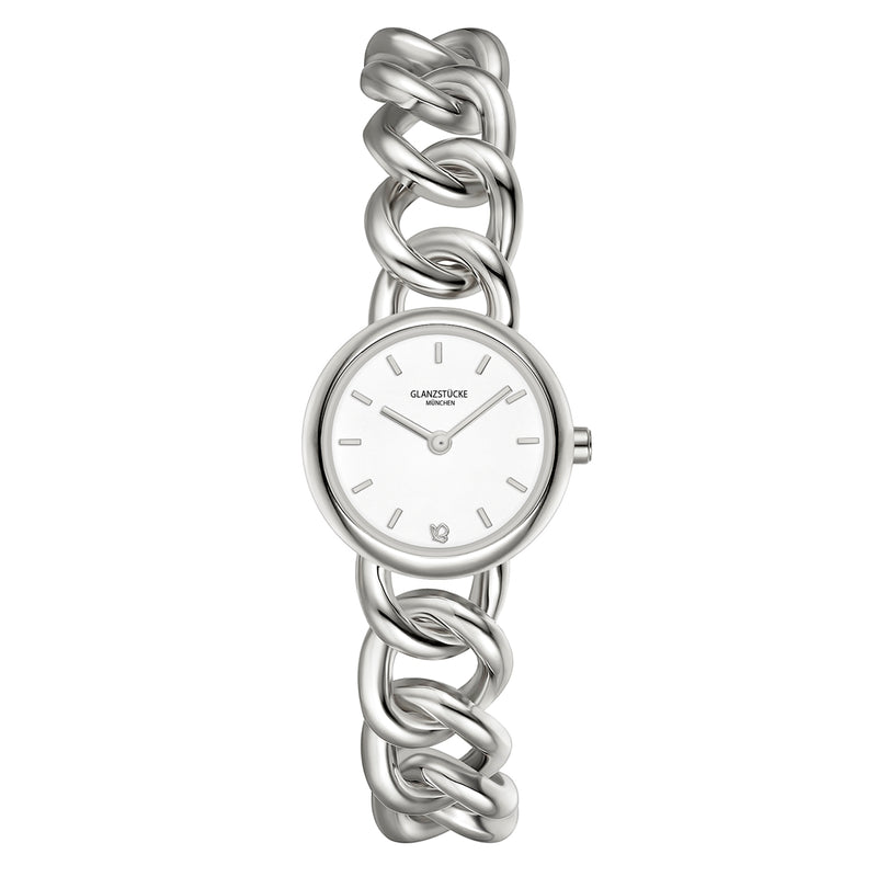 Damen Quarzuhr silber Edelstahl silber