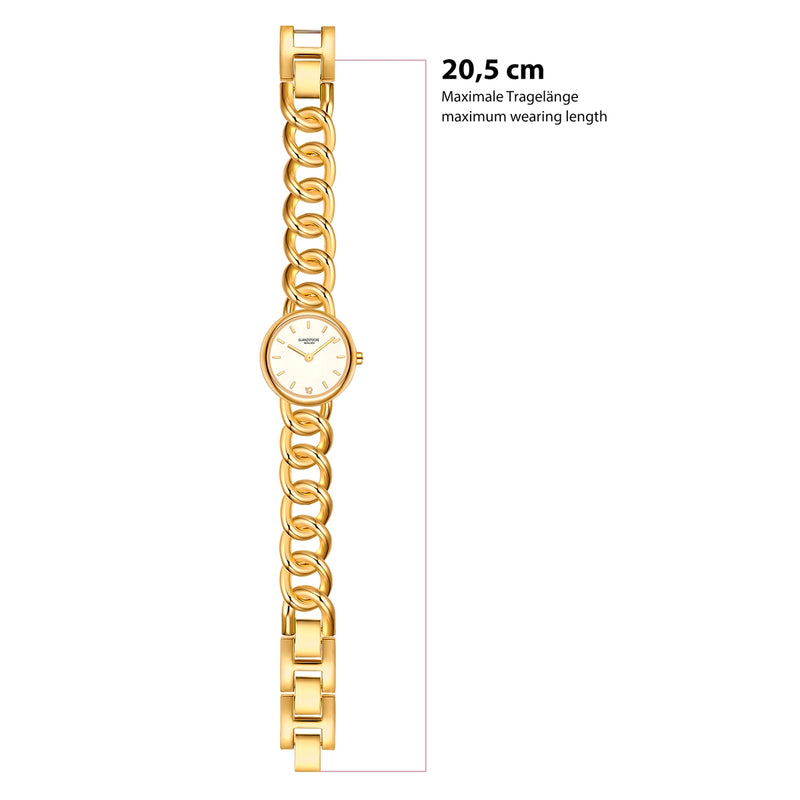 Damen Quarzuhr gelbgold Edelstahl gelbgold