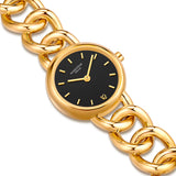 Damen Quarzuhr gelbgold Edelstahl gelbgold