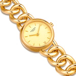 Damen Quarzuhr gelbgold Edelstahl gelbgold