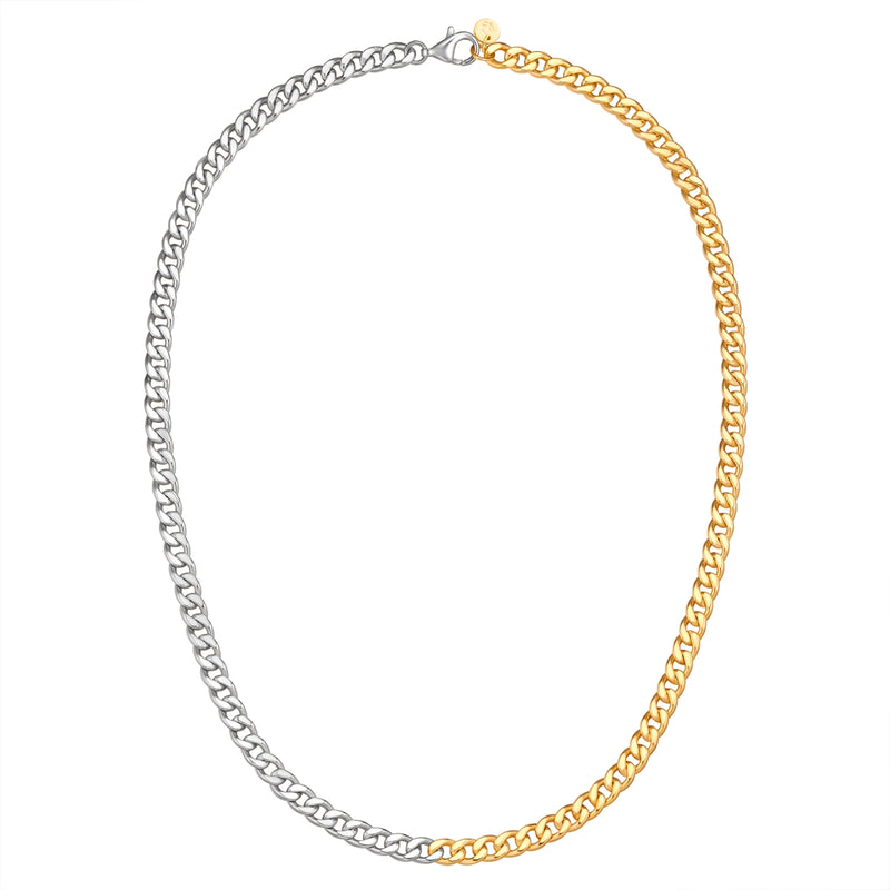 Kette Sterling Silber bicolor
