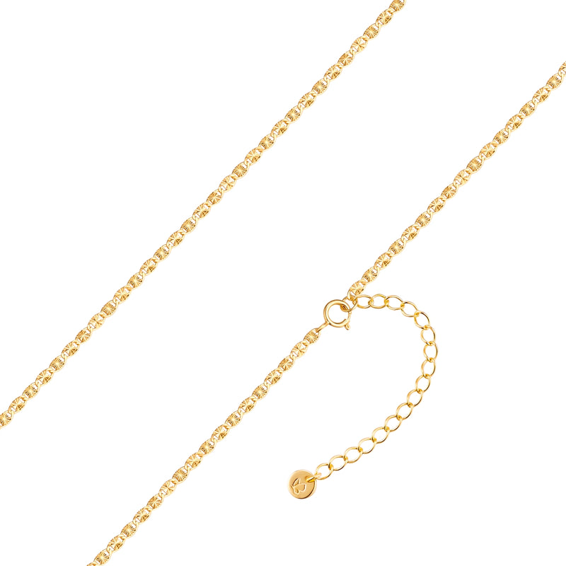 Kette Sterling Silber gelbgold