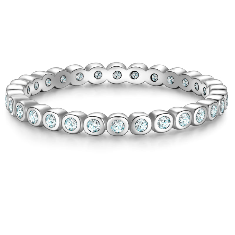 Ring Sterling Silber Zirkonia weiß