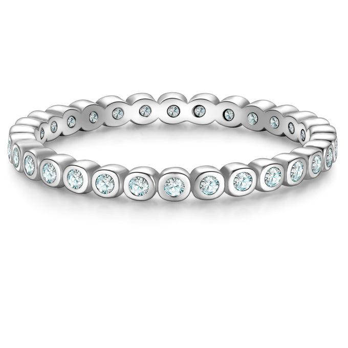 Ring Sterling Silber Zirkonia weiß