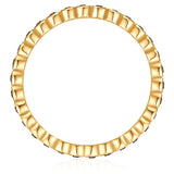 Ring Sterling Silber gelbgold Zirkonia schwarz