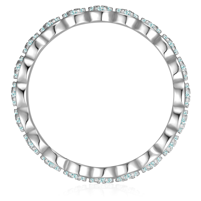 Ring Sterling Silber Zirkonia weiß