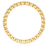 Ring Sterling Silber gelbgold Zirkonia weiß