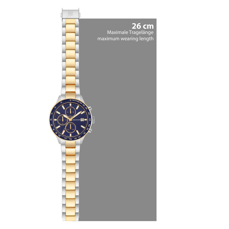 Herren Chronograph bicolor Edelstahl bicolor