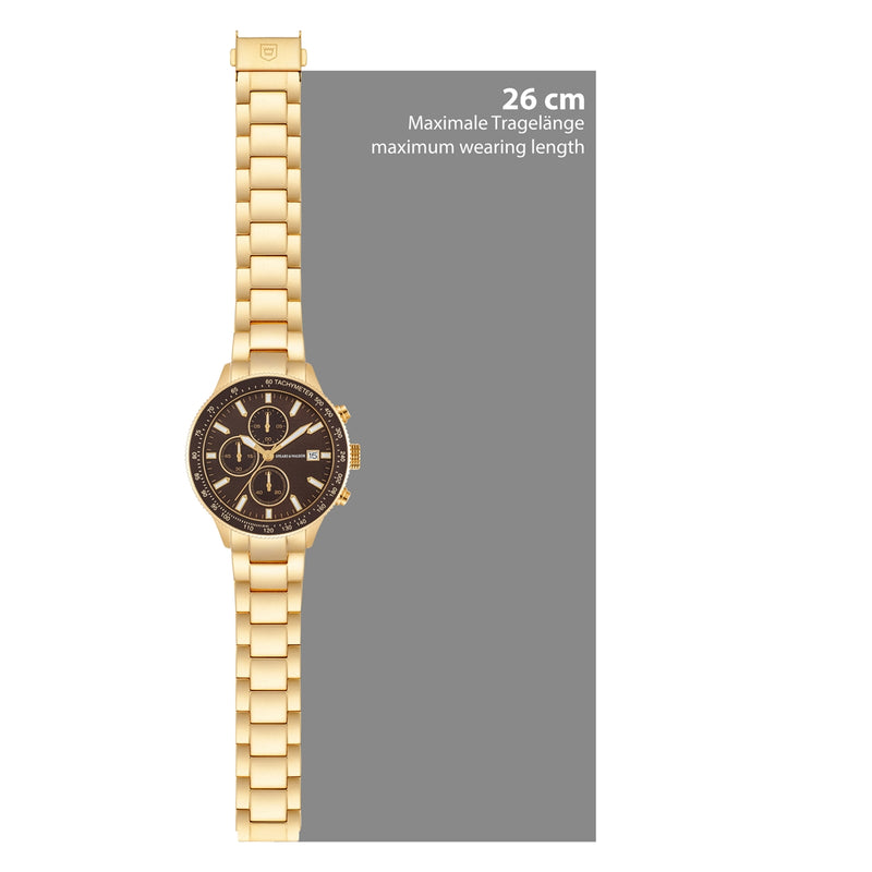 Herren Chronograph gelbgold Edelstahl gelbgold