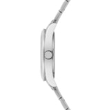 Herren Quarzuhr silber Edelstahl silber