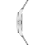 Herren Quarzuhr silber Edelstahl silber
