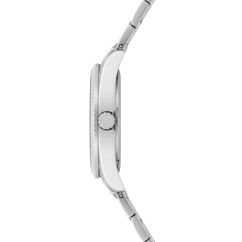 Herren Quarzuhr silber Edelstahl silber