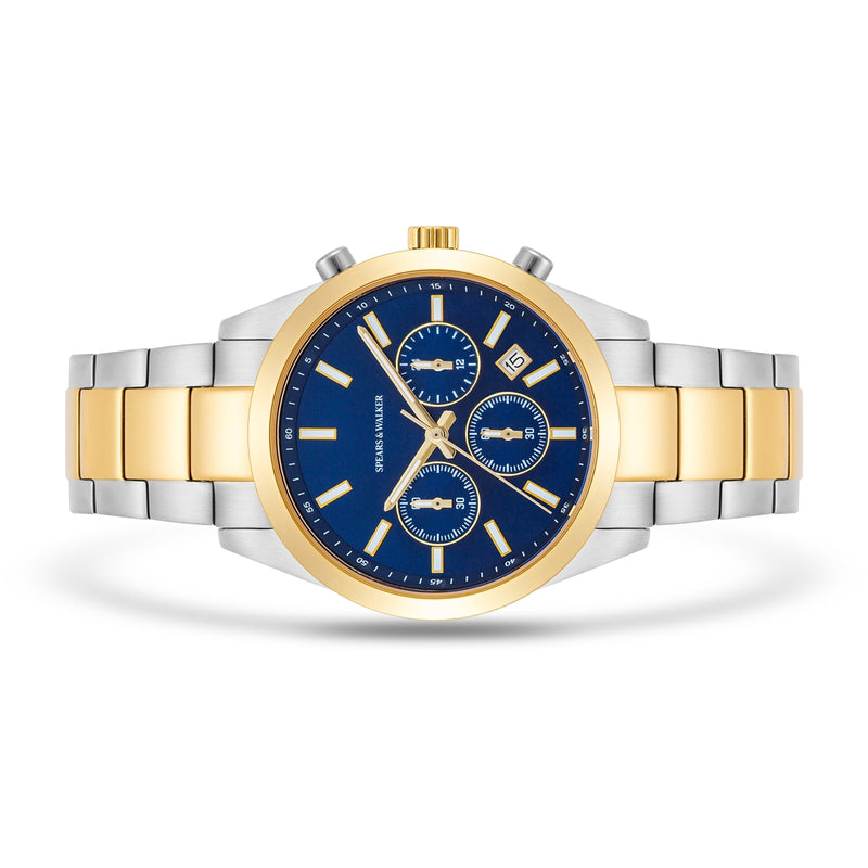 Herren Chronograph bicolor Edelstahl bicolor