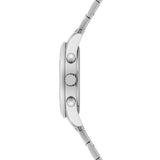 Herren Chronograph silber Edelstahl silber
