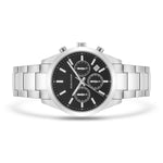 Herren Chronograph silber Edelstahl silber