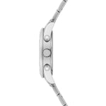 Herren Chronograph silber Edelstahl silber
