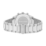 Herren Chronograph silber Edelstahl silber