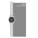 Herren Chronograph silber Edelstahl silber