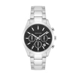 Herren Chronograph silber Edelstahl silber