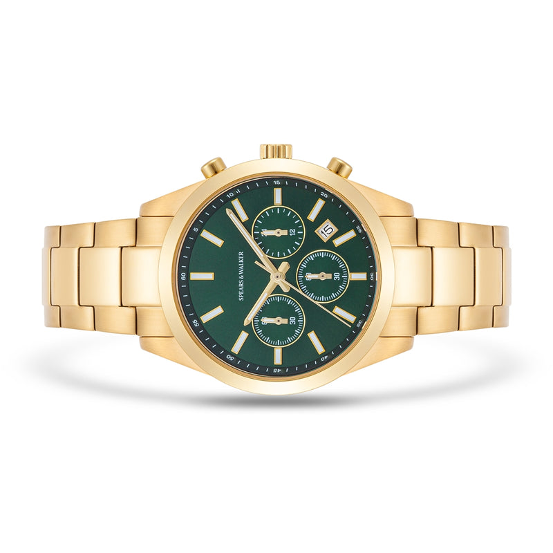Herren Chronograph gelbgold Edelstahl gelbgold