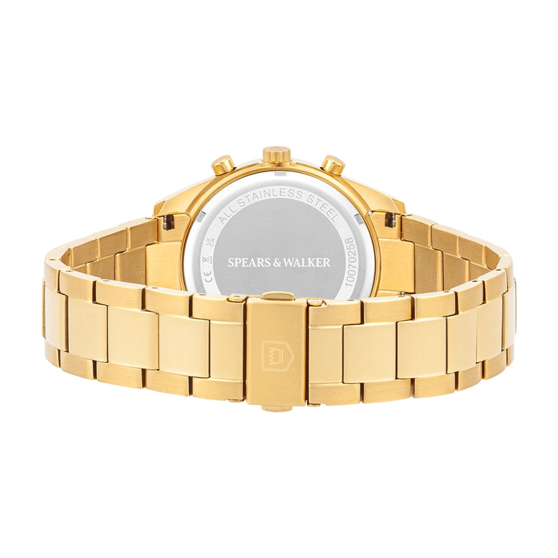 Herren Chronograph gelbgold Edelstahl gelbgold