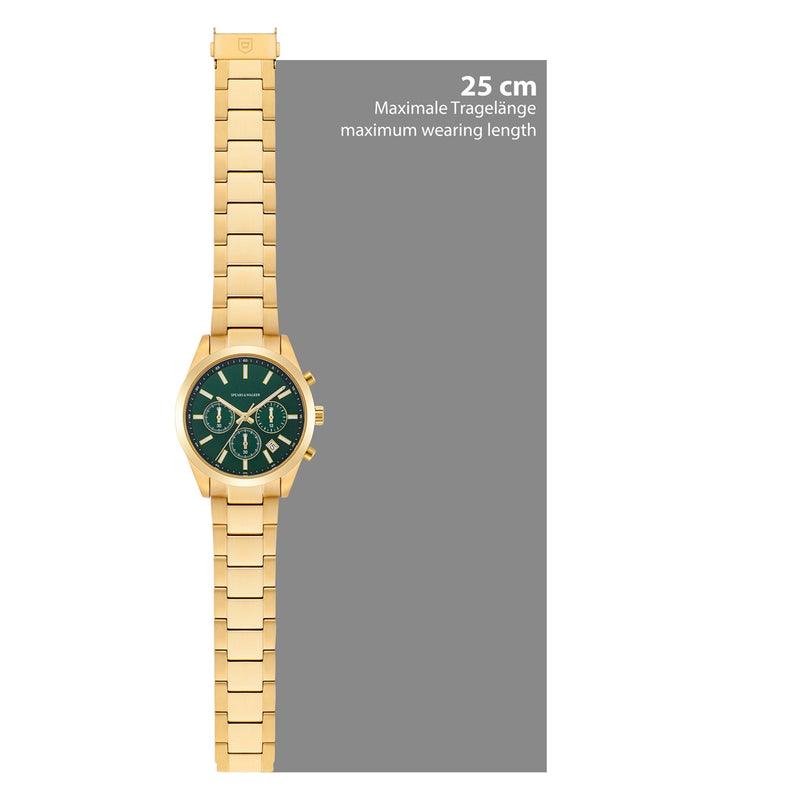 Herren Chronograph gelbgold Edelstahl gelbgold