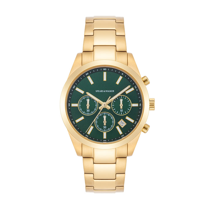 Herren Chronograph gelbgold Edelstahl gelbgold