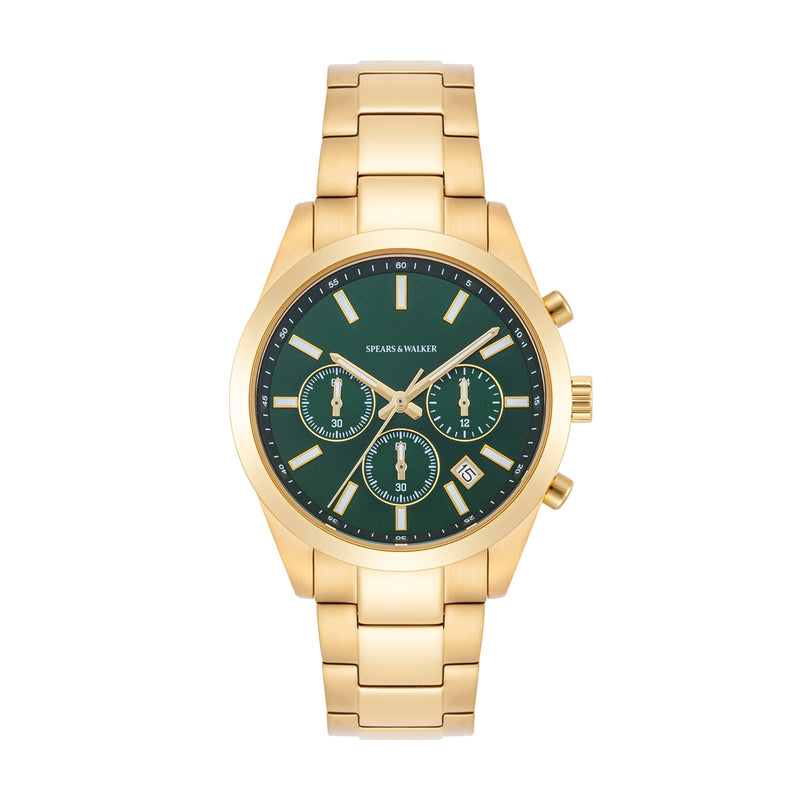 Herren Chronograph gelbgold Edelstahl gelbgold