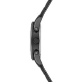 Herren Chronograph schwarz Edelstahl schwarz