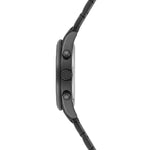 Herren Chronograph schwarz Edelstahl schwarz