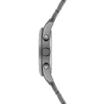 Herren Chronograph grau Edelstahl grau