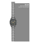 Herren Chronograph grau Edelstahl grau