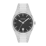 Herren Quarzuhr silber Edelstahl silber