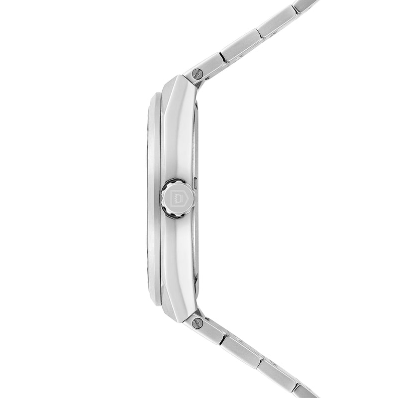 Herren Quarzuhr silber Edelstahl silber