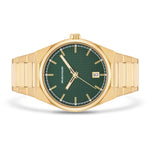 Herren Quarzuhr gelbgold Edelstahl gelbgold
