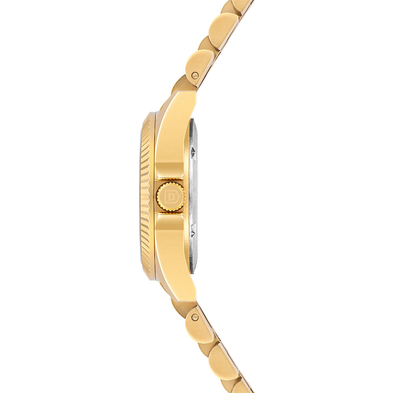 Damen Quarzuhr gelbgold Edelstahl gelbgold