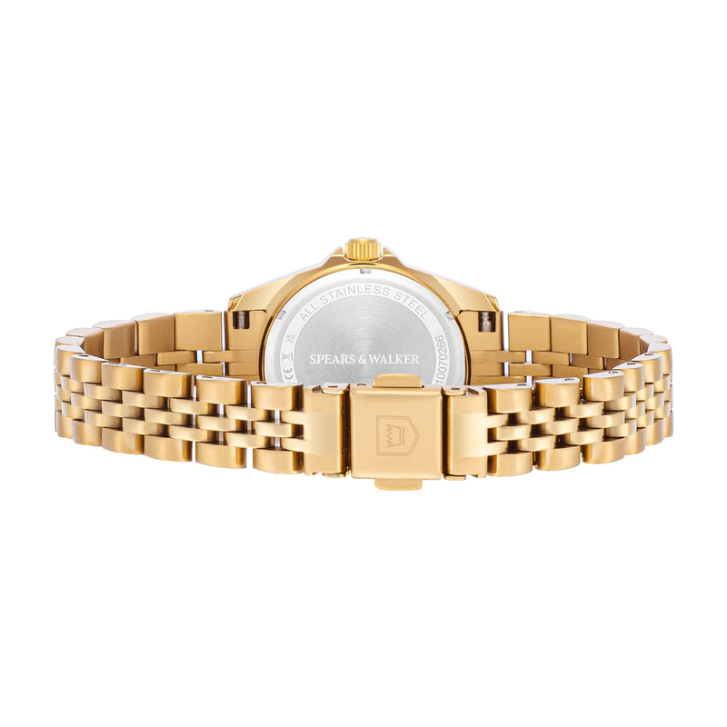 Damen Quarzuhr gelbgold Edelstahl gelbgold