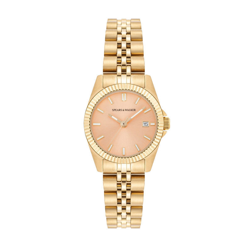 Damen Quarzuhr gelbgold Edelstahl gelbgold