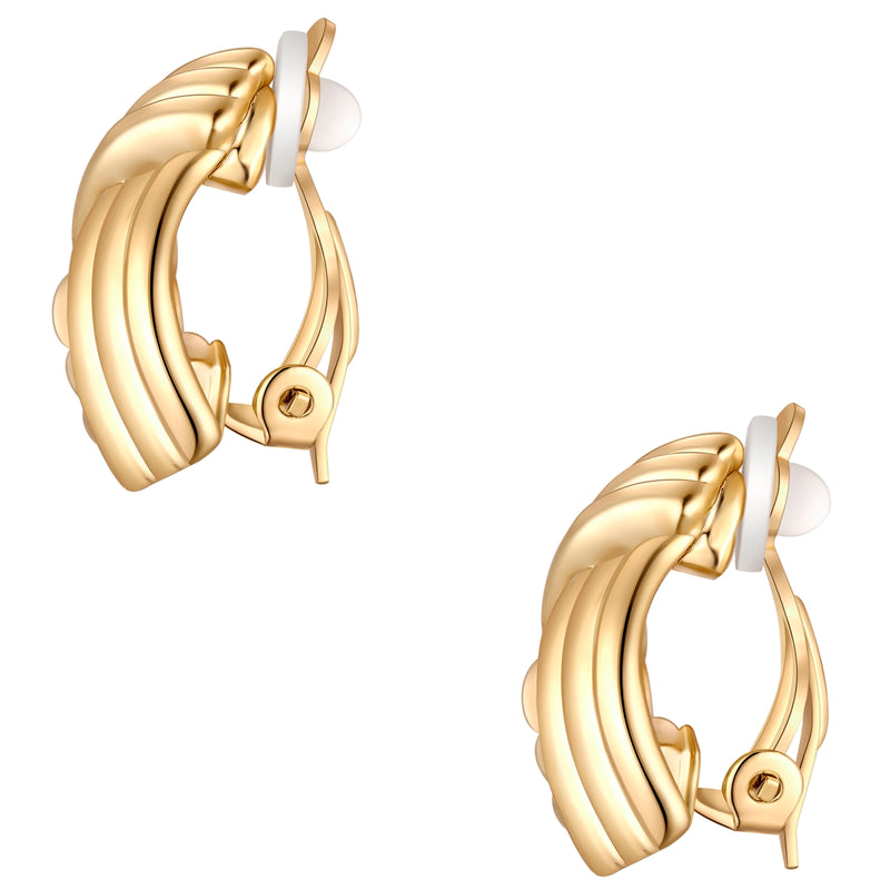 Ohrclips gelbgold