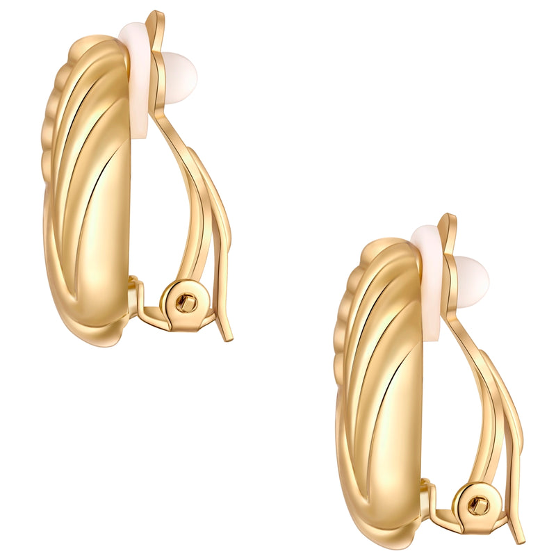 Ohrclips gelbgold