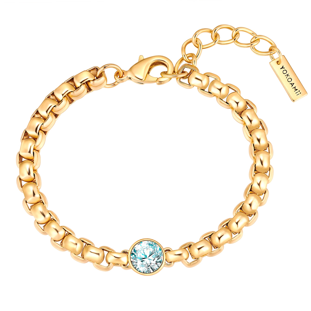 Armband gelbgold Zirkonia weiß