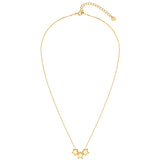 Kette mit Anhänger Sterling Silber gelbgold