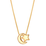 Kette mit Anhänger Sterling Silber gelbgold