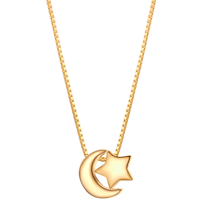 Kette mit Anhänger Sterling Silber gelbgold