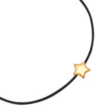 Armband Sterling Silber gelbgold Textil (schwarz)